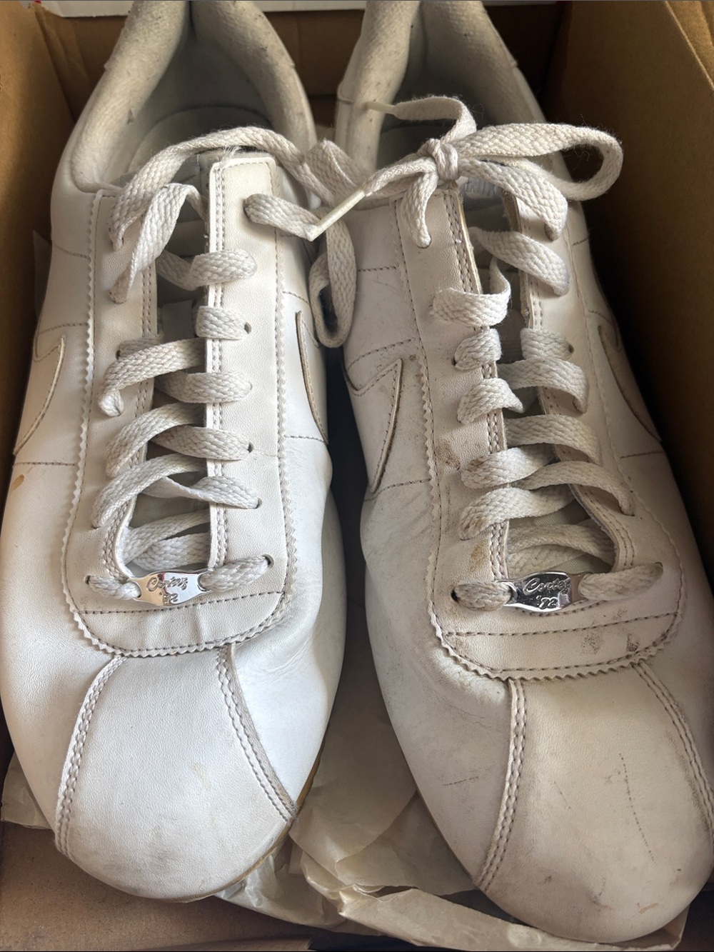 Nike Cortez Basic Leather Sneakers White US 13